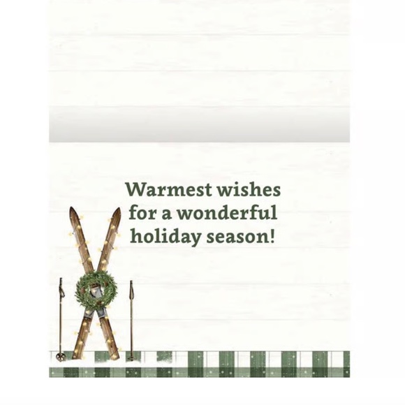 *BRAND NEW Pine Lodge Ski Boxed Christmas / Holiday Cards - Picture 4 of 4